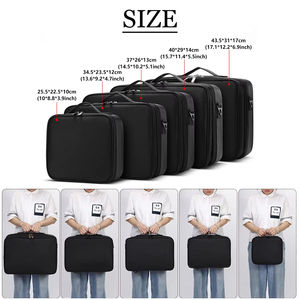 Borsa per Trucchi Professionale Grande da Viaggio Beauty Case Organizer Porta Pennelli a 3 Strati per Make Up Artist - Product Image 4