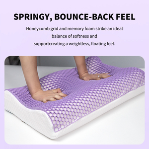 Almohada Cervical Cuadrada <span class=keywords><strong>de</strong></span> Espuma Viscoelástica TPE, Soporte Espinal Ergonómico, Desmontable, Lavable, Saludable para Dormir - Product Image 5