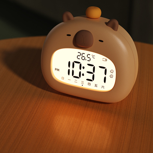 Vendita calda orologio capibara analogico nuovo stile Design moderno tavolo orologio da tavolo camere da letto che avvisano di allarme spazi attenti alla moda