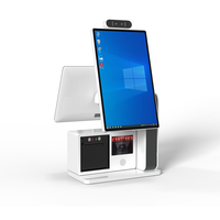 Kiosque de paiement de facture de billet de restaurant à écran tactile de 15.6 "Machine de caisse en libre-service Kiosque de commande de nourriture Mcdonalds