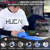 Vêtements de sport personnalisés HUCAI, coupe ajustée, haut de jogging à fermeture éclair 1/4, haut de sport pour homme, compression active, manches longues, pour la salle de sport