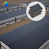 Teja de Aluminio Aislante Sunto, Panel Sándwich Impermeable y Resistente al Calor para Paredes Exteriores, Material para Techos de Almacenes