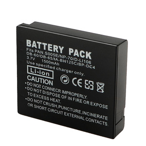 Batería CGA-S005E 1500mAh FNP70 DMW-BCC12 para Fujifilm Panasonic LUMIX CE, Certificación RoHS, Venta al Por Mayor, Energía Segura - Product Image 1