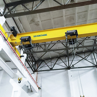 SEVENCRANE Pont roulant monopoutre 20 tonnes de charge maximale, moteur électrique, engrenage, type européen, télécommande, triphasé 380V, 18m