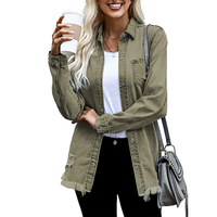 Veste tricotée extensible grande taille pour femme, style vintage décontracté à manches longues avec texture denim, personnalisable OEM ODM
