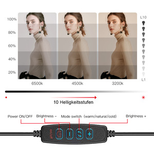 10 Inch LED Tattoo Ring Light Circular Fill Light for Tattoo Studio Eyelash Makeup Workstation - Product Image 6