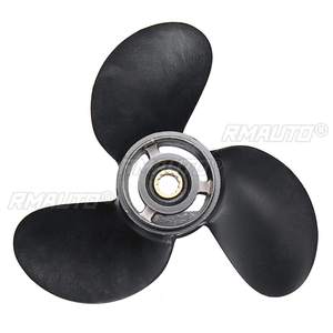 ใบพัดเรือ 3B2W64517-1 8.5X9 สำหรับเรือโทฮัทสึ นิสสัน-เมอร์คิวรี่ 8-9.8 แรงม้า อลูมิเนียมอัลลอย 3 ใบพัด สีดำ 12 ฟันสไปลน์ - Product Image 2