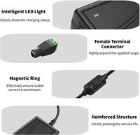 Transformateur de convertisseur d'adaptateur AC/DC d'alimentation 12V 5A 5 A pour bandes lumineuses LED, système de caméra de sécurité, vidéosurveillance, routeurs