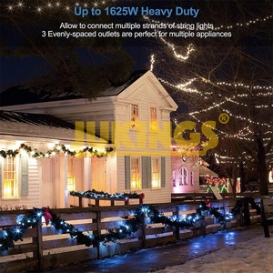 Cable de Extensión para Exteriores con Certificación CETL CUL de 13 A, 1 Divisor de 3 Tomas de Corriente, 16/3C SJTW Resistente a la Intemperie, Cable de 25 Pies - Product Image 6