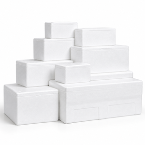 Maßgefertigte Styropor-EPS-Schaumverpackungsbox für Kalte Lebensmittel, Trockeneis-Verpackung, Medizintransport für Obst, Fisch, Gemüse und Fleisch - Product Image 3