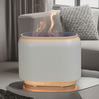 Meilleure vente Diffuseur d'arômes électrique à ultrasons Humidificateur d'air USB Conception de flamme de feu Diffuseur de parfum sans eau Aromathérapie