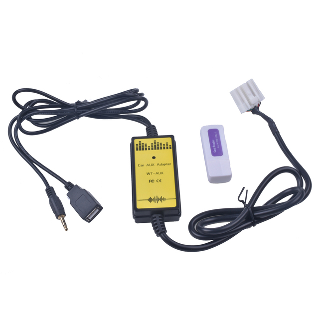 Car USB Adapter MP3 Audio Interface S D AUX USB Data Cable Connect Virtual CD Changer for Mazda 3 6 Miata RX8 CX7