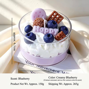 Realistic Buttercream Cake Dessert <b>Cup</b> Scented Candle Strawberry Chocolate Decor Trending Souvenir Creative Scented Candle - Product Image 6