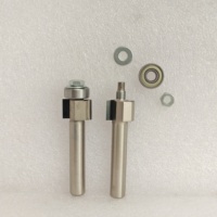 Mèche droite diamant avec roulement mèches de routeur outils de travail du bois fraise CNC Compression PCD bois taille personnalisée et LOGO