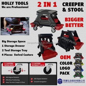 <span class=keywords><strong>Garage</strong></span> Shop Roller Seat Mechanics Work Bench Roller Detach Creeper Workbench Rolling Bike Motor Car Repair Stool Home DIY Chair - Product Image 2