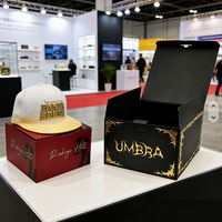 Boîte en papier pour casquette snapback en gros, emballage pour casquette de baseball, personnalisation de chapeau, impression de logo personnalisé, boîte en papier pour chapeau