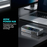 Chargeur rapide USB-C Super VOOC 2.0 405W, bloc de charge de type C, chargeur mural de bureau industriel pour ordinateur portable, matériau ignifuge, PD 140W
