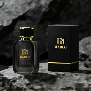Flacone di Profumo Vuoto in Vetro Quadrato da 50ML con Tappo in Pelle Nera Design a Crimpatura - Product Image 1
