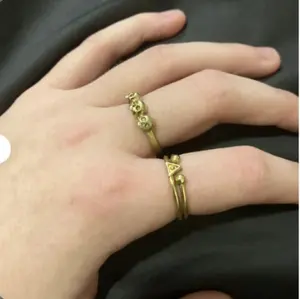 Vente chaude Gothique Fang Crâne Anneau Croix Méduse En Laiton Anneau De Mode Bijoux Anneau Hommes En Gros Accessoires - Product Image 2