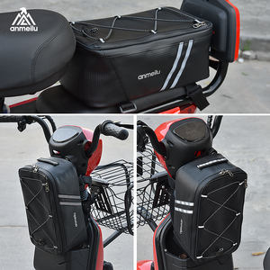 Sac de selle de vélo multifonctionnel 8L pratique PU étanche <span class=keywords><strong>porte</strong></span>-bagages et valise taille personnalisable sac de rangement d'équitation - Product Image 3