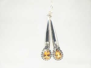 Pendientes de Cristal de Citrino Natural, Hechos a Mano, Plata de Ley 925, Joyería para Mujer, Diseño Boho de Lujo, Regalo con Piedras Preciosas, Venta al Por Mayor - Product Image 2