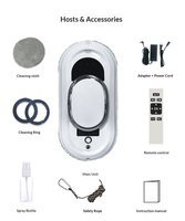Robot de nettoyage de fenêtres programmable à commande à distance automatique |   Nettoyeur de vitres automatique à pulvérisation haute puissance pour la maison et l'hôtel