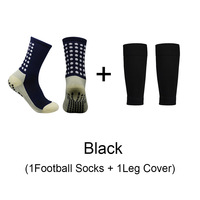 YOUKI Chaussettes de sport mi-mollet en nylon tricoté épaissi avec semelle en tissu éponge, antidérapantes, compressives et désodorisantes pour hommes
