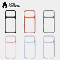 Coque de téléphone personnalisée ATB en TPU avec dos à motif interchangeable en PC pour iPhone 17 Pro Max, impression UV, étui de téléphone portable