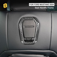 Shasha 2024 pour Ford Mustang GT S650 accessoires intérieurs en Fiber de carbone cadre de poignée de siège accessoires de voiture extérieurs