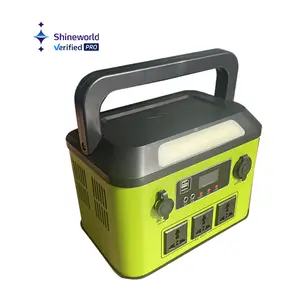 Shineworld tutto In uno portatile generatore di centrali solari 500W 220V batteria al litio vendita calda stazione elettrica