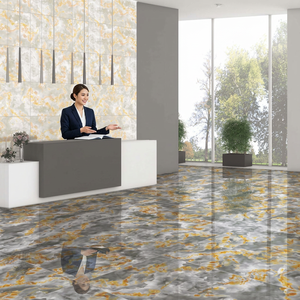 Marcos Black Marble Look Porcelain Tiles 600x1200mm Glossy Glaze for Wall Floor Interiors - Product Image 6