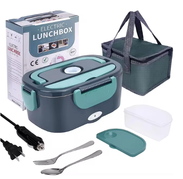 Leak Proof Portable Car or Home Heated Lunch Box Electrically Heated Lunch Boxes Fast Food Warmer Heating Food Box