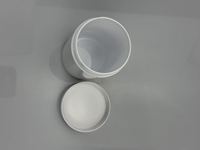 Flacon de complément alimentaire en acrylique à double paroi épaisse, emballage de luxe, remplacement de l'emballage économique, logo personnalisé pour marque privée