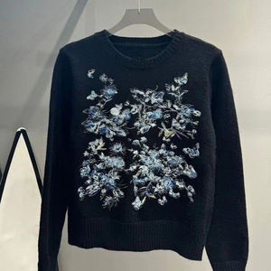 Maglione lavorato a maglia Casual a maniche lunghe lavorato a maglia primavera e autunno Pullover da donna - Product Image 2