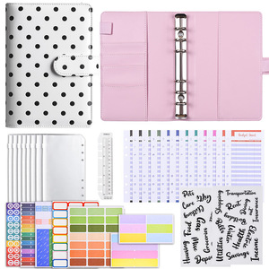 Planificador Exclusivo Creativo con Diseño de Lunares Redondos, Personalizable, A6, Hojas Sueltas, Estilo Macaron, <span class=keywords><strong>Libro</strong></span> de Presupuesto, Organizador de Presupuesto de Efectivo - Product Image 6