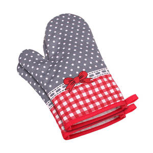 Guantes de horno de algodón grueso, tamaño estándar, aislantes del calor para hornear en la cocina y usar en el horno - Product Image 4