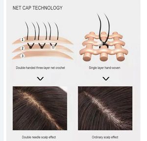 <span class=keywords><strong>Toupet</strong></span> da Donna in <span class=keywords><strong>Capelli</strong></span> Umani Vergini Europei Pezzo Unico in <span class=keywords><strong>Capelli</strong></span> Umani Colore Castano Balayage Base in Seta Topper in <span class=keywords><strong>Capelli</strong></span> Umani - Product Image 6