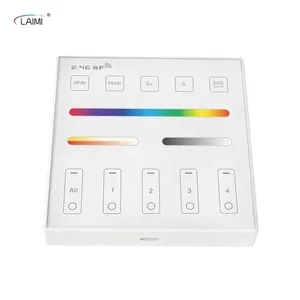 RGB RGBW RGBCCT Led Controller touch panel telecomando RF montato a parete 5050 led strip control