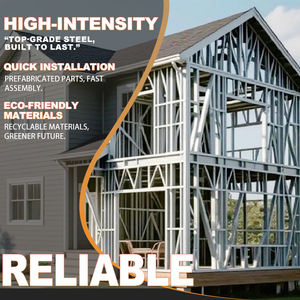 Rumah Prefabrikasi Berbingkai Baja, Villa Modular Prefab, Bangunan Berbingkai Baja, Rumah Mungil, Pondok, Hunian Portabel, Struktur Perkemahan - Product Image 1