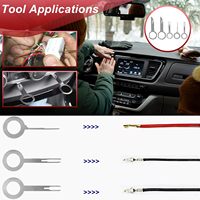 Kit de 19 outils de démontage de garnitures de voiture avec sac de rangement, kit d'outils de démontage de fixations automobiles avec pinces à clips, pour panneaux