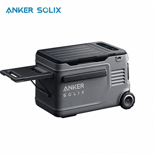 Anker SOLIX 23L App Control Solar Cooler <b>Box</b> Electric Refrigerator <b>Freezer</b> Portable Wheeled Insulated Cooler for Outdoor <b>Camping</b> - Product Image 1
