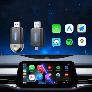 Adaptor Carplay nirkabel portabel, Dongle bermain mobil android pengalaman otomotif ditingkatkan khusus untuk mobil apple