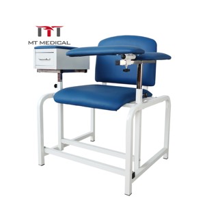 MT MEDICAL Manual Instrumentos de hospital portátiles Silla de donación de muestras de sangre Silla de flebotomía Silla de extracción de sangre - Product Image 2
