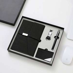 Business Gift Box Set Magnetic Clip PU Notebook Business Card Holder Metal <b>Pen</b> High Quality Enterprise Customization LOGO - Product Image 2