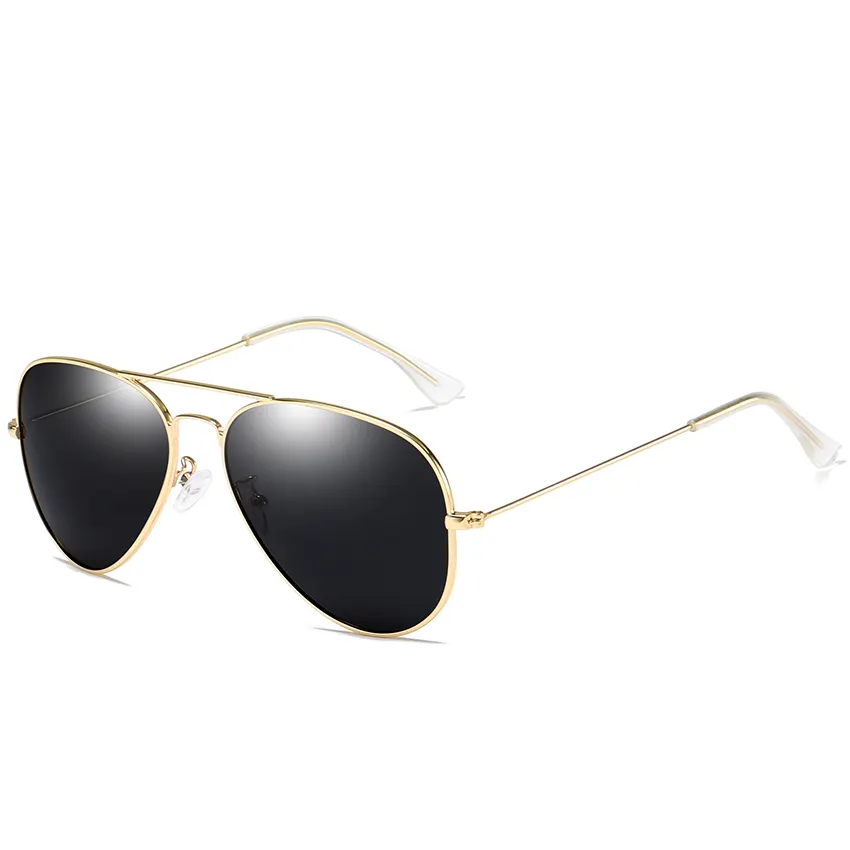 HBK alloy metal frame pilot sun glasses Men Classic retro Metal Pilot Polarized Sunglasses for dropshipping