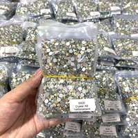 XULIN SS3 SS4 SS5 SS6 1440 pièces/sac Strass en verre à dos plat pour la décoration des ongles