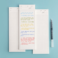 Blocs-notes adhésifs décontractés et mignons de style coréen pour étudiants, 25*9cm, carnet de messages