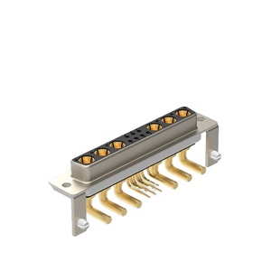 Denentech d-תת 13w6 זווית ישרה נשית זווית D-תת מחברים בעלי כוח גבוה מצופה זהב מיקרו-תקן D-תת מחברים עבור pcb - Product Image 1