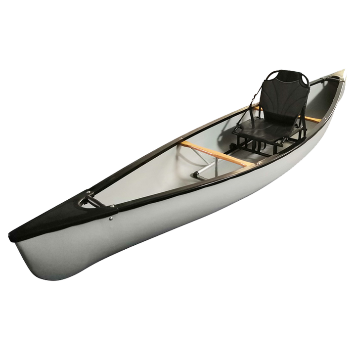 Whynot工場安いカナダカヌー木製シート付きプラスチックカヌー 