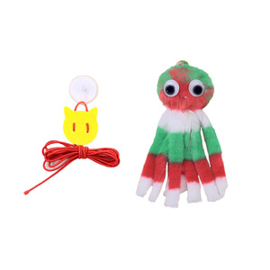 New hanging, sounding octopus kitten toy, <b>plush</b> octopus bouncy <b>cat</b> teaser, a fun and entertaining pet toy. - Product Image 4